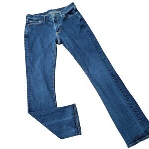 Abercrombie & Fitch Kennan  Straight-Dark Blue Denim Jeans. Size 32×34